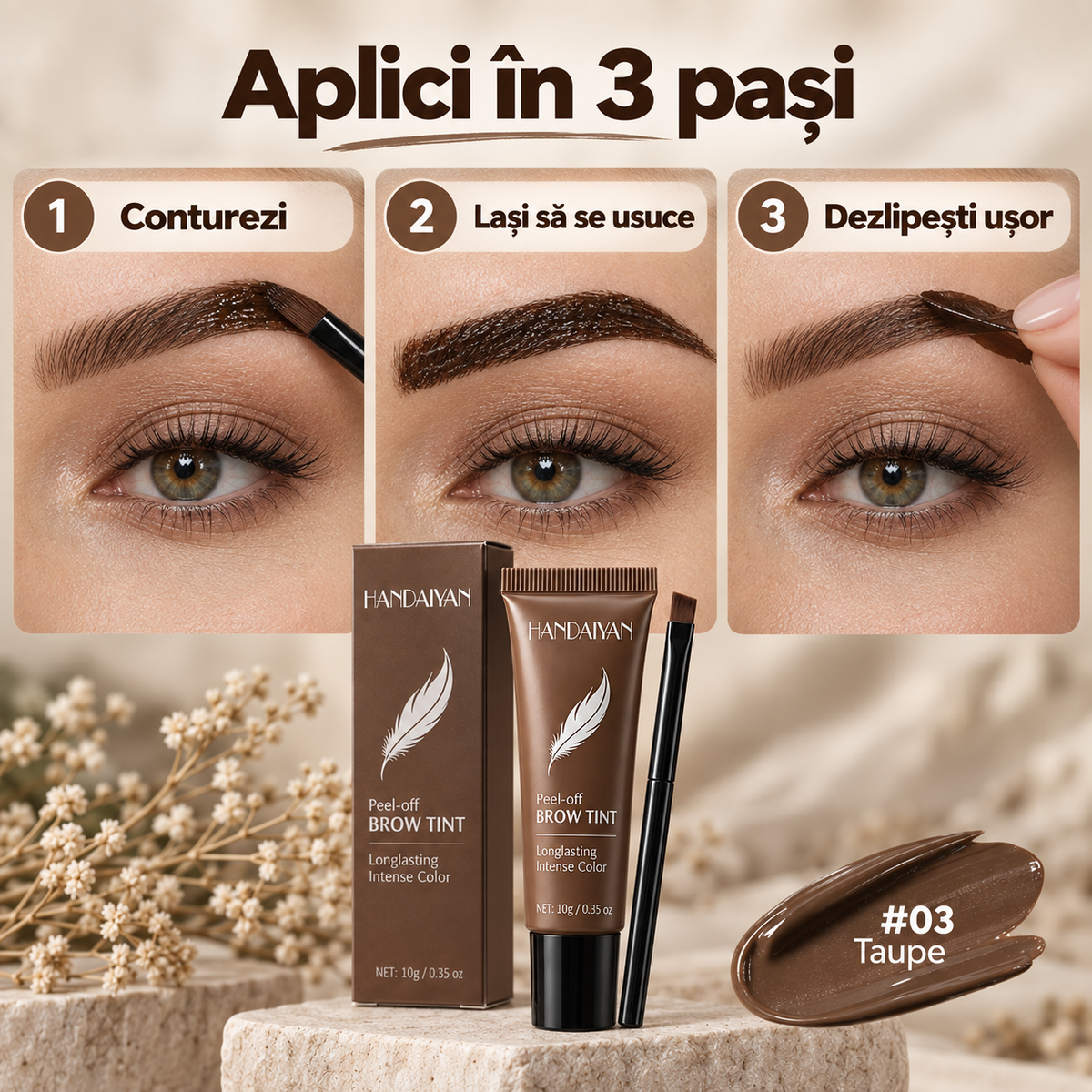Gel Semi-Permanent pentru Sprâncene